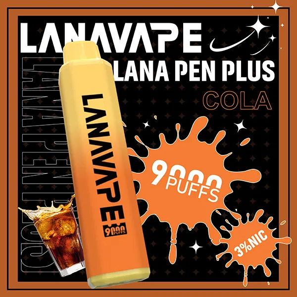 一次性電子煙 LANA PEN PLUS 9000口 22種口味 可樂